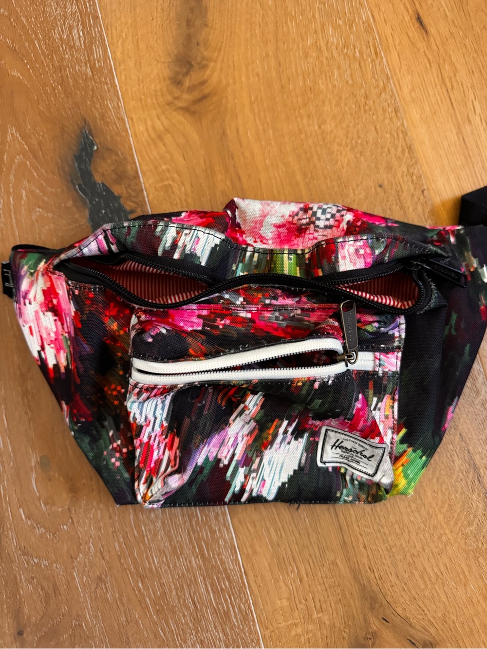 Herschel Supply Company Floral Crossbody Hip Pack Fanny - pink green black